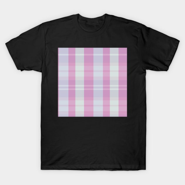 Pastel Aesthetic Evander 2 Hand Drawn Textured Plaid Pattern T-Shirt by GenAumonier